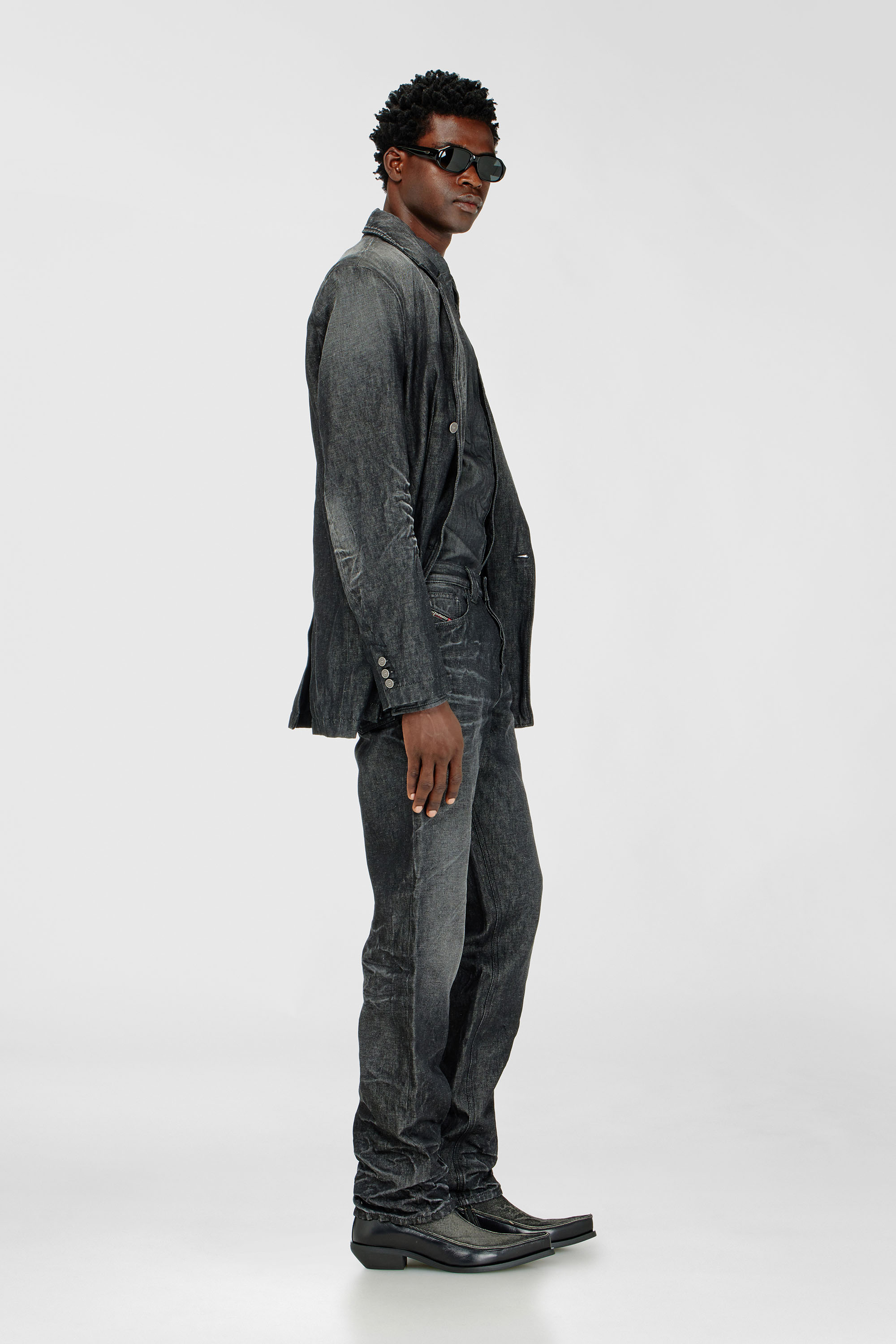 Diesel - Man's Regular Jeans 1991 D-Voeed 09R39, Black/Dark grey - 3