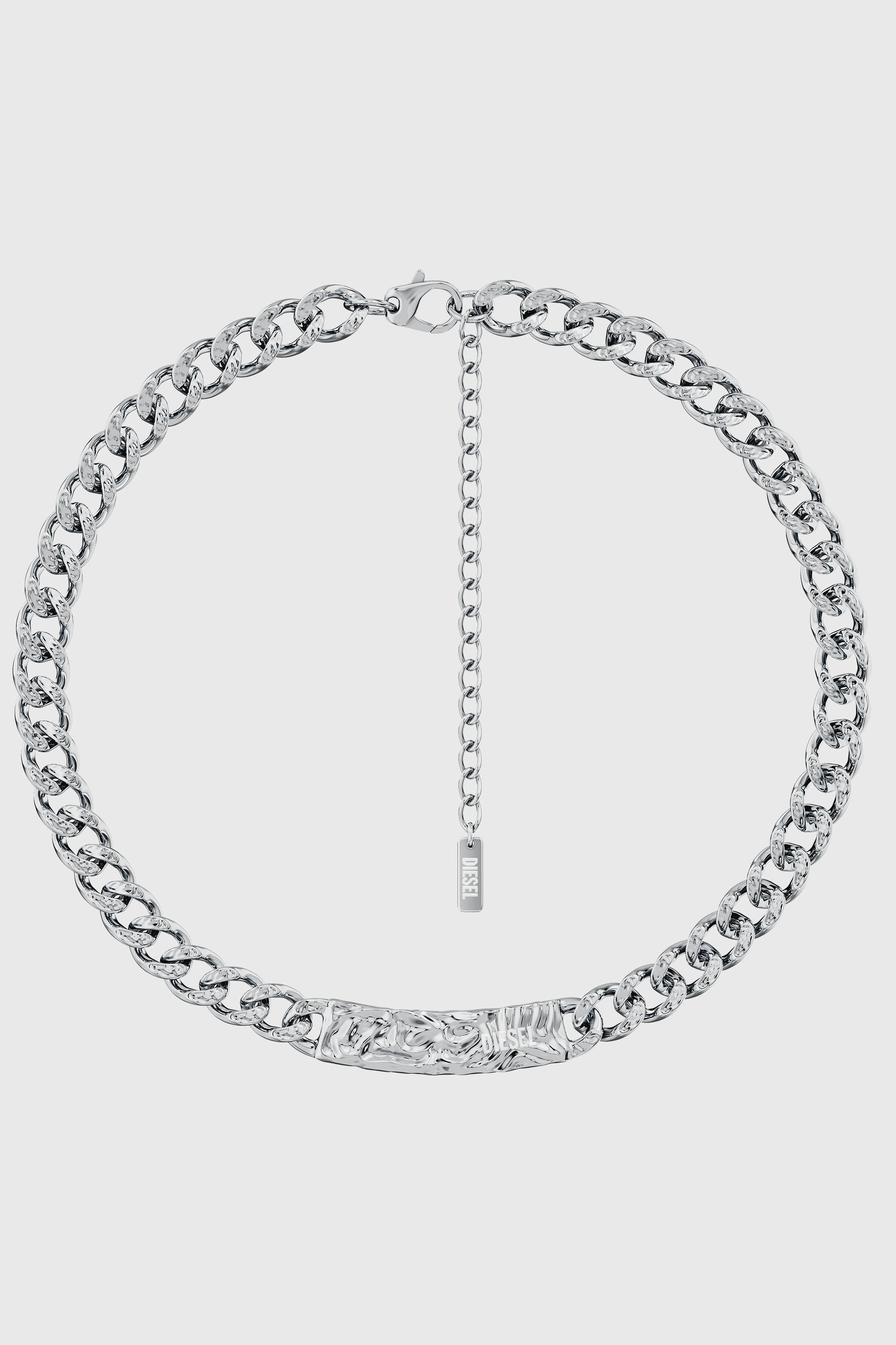 Diesel - DX1733040, Unisex's Stainless Steel Chain Necklace in Silver - 1