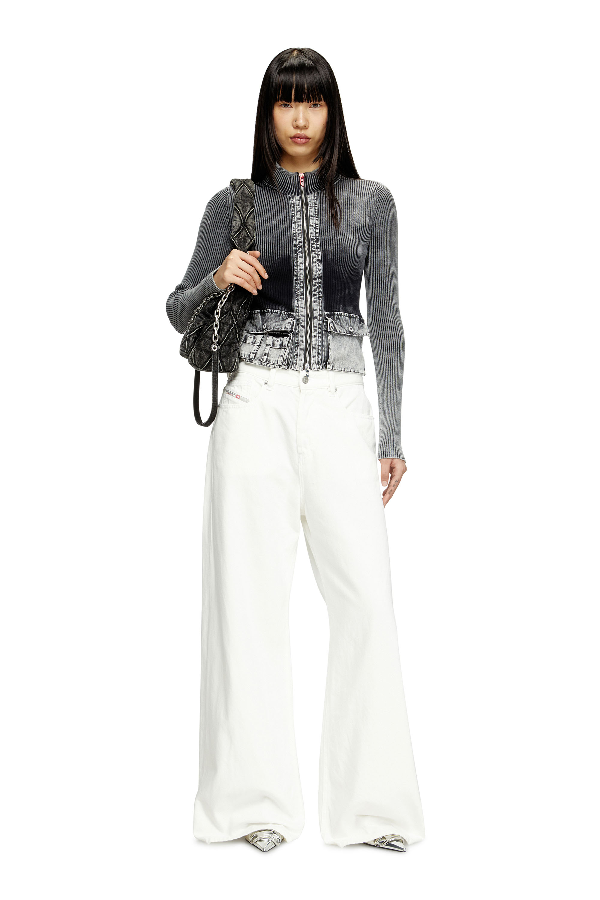 Diesel - Woman's Relaxed Jeans 1996 D-Sire 09I41, White - 2