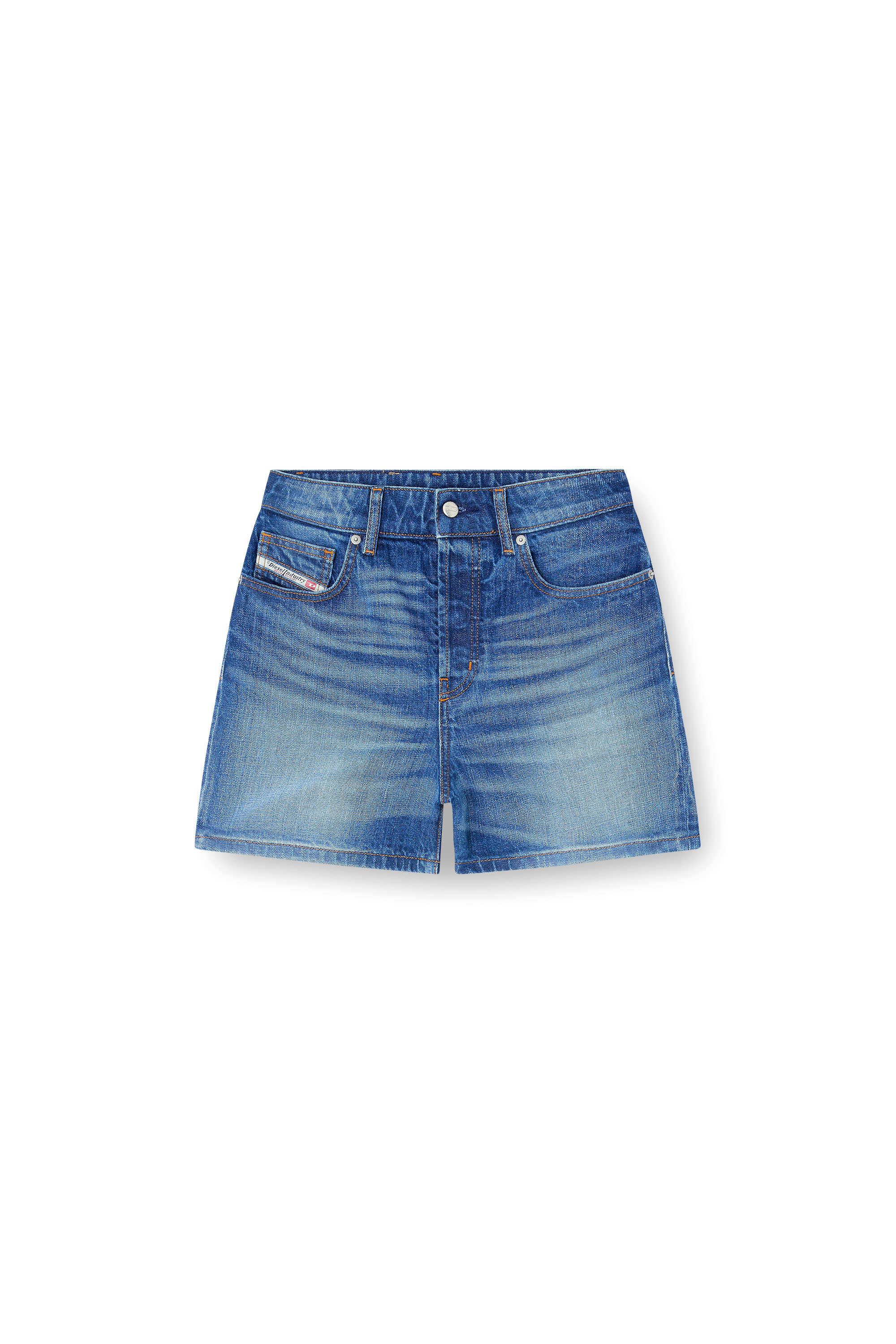 DE-JIRO, Medium blue Diesel - DE-JIRO, Woman's Denim shorts in Medium blue - 2
