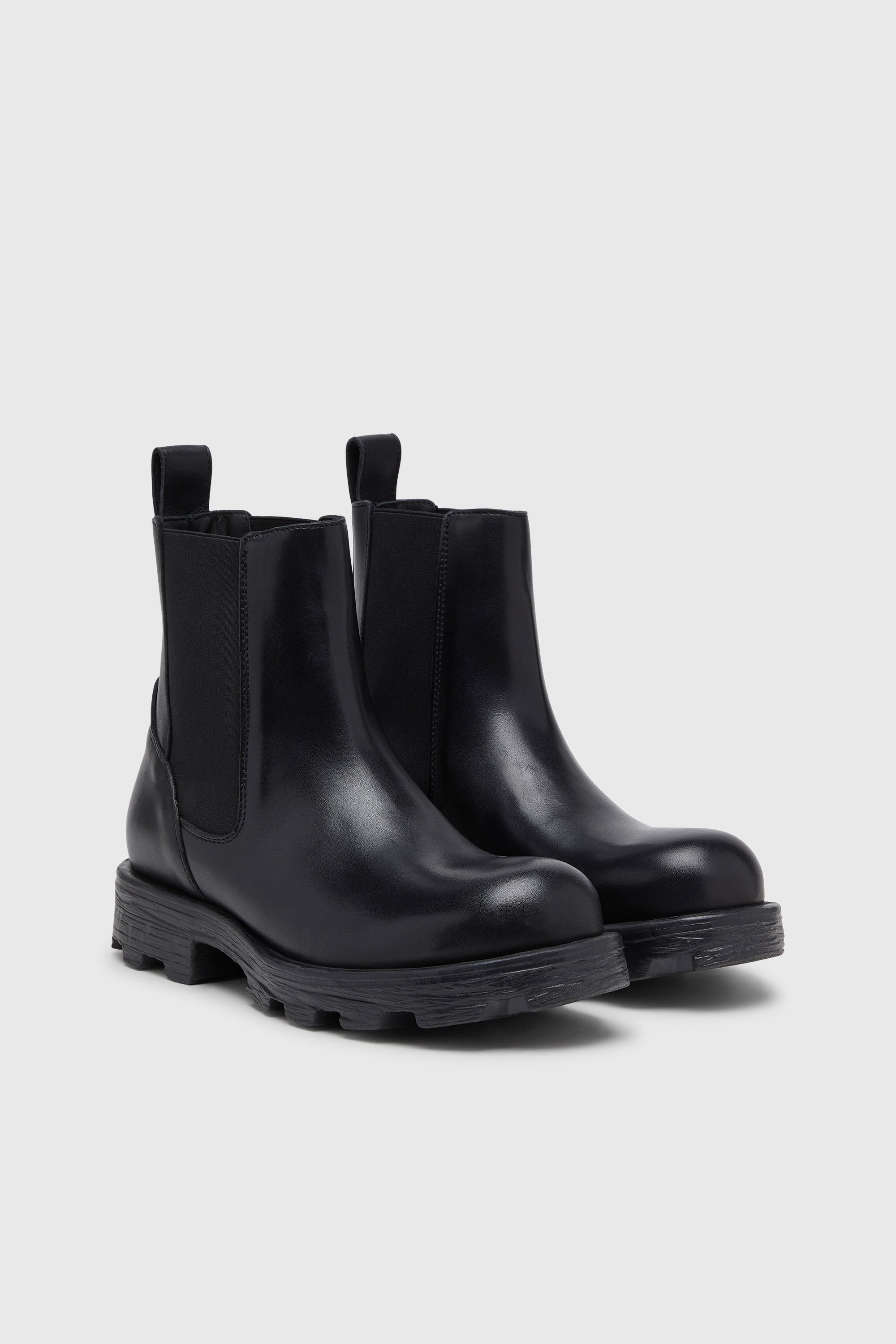 Diesel - D-HAMMER CH, Man's D-Hammer-Chelsea boots in leather in Black - 2