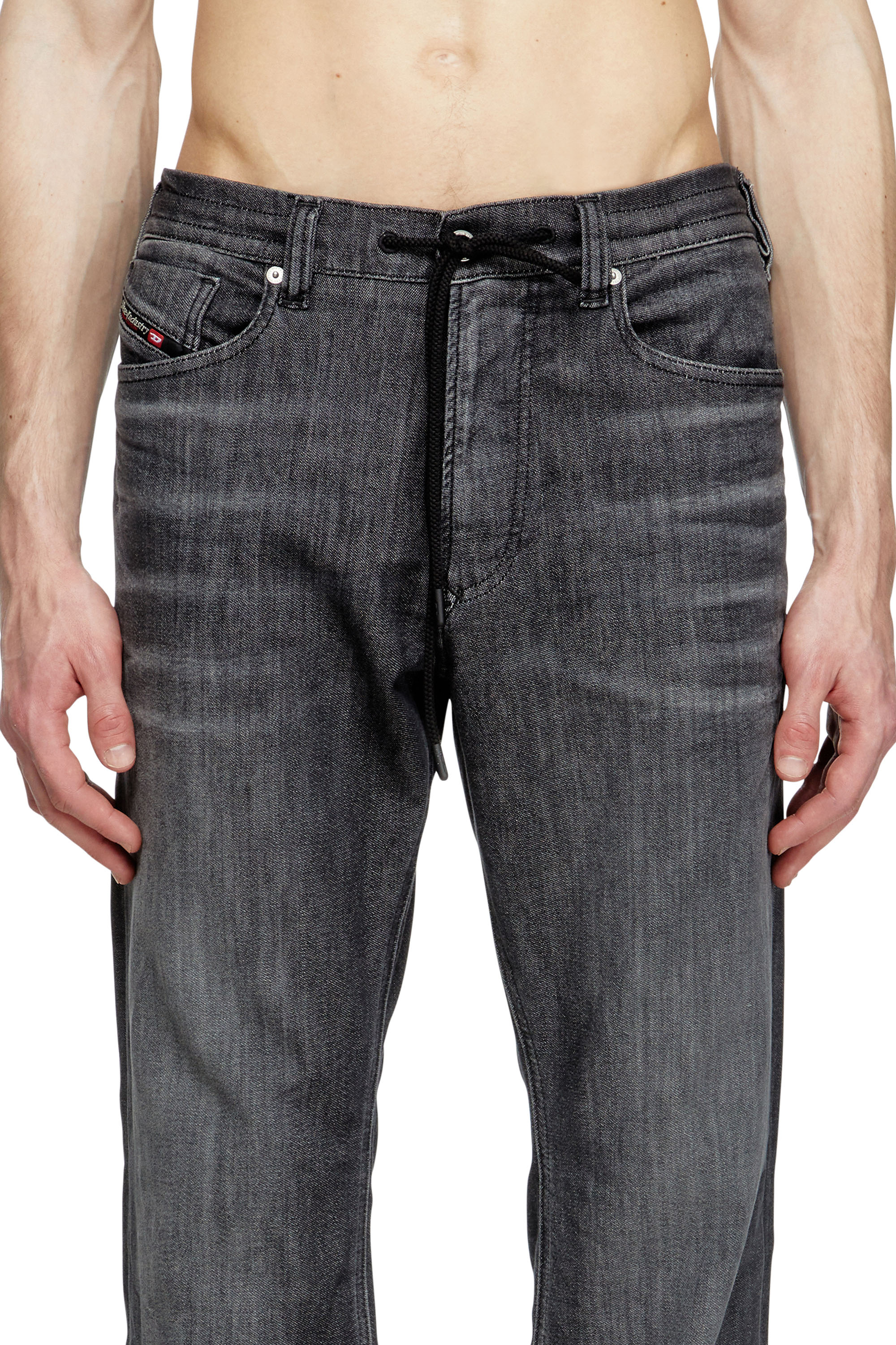 Diesel - Man's Relaxed 2080 D-Reel Joggjeans&reg; 09M66, Black/Dark grey - 4