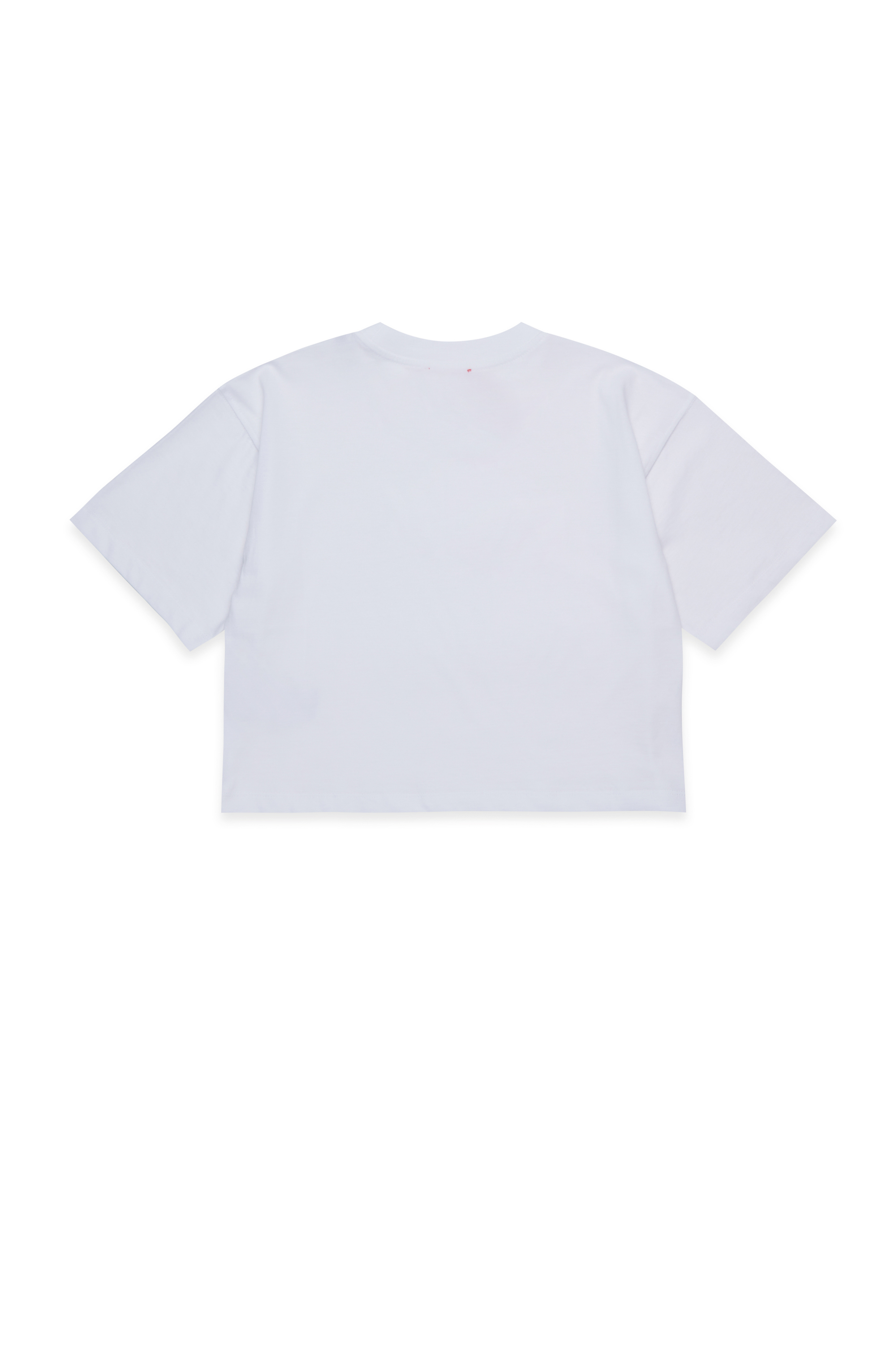 Diesel - TIXAN, Woman's Cotton T-shirt with central logo in White - 2
