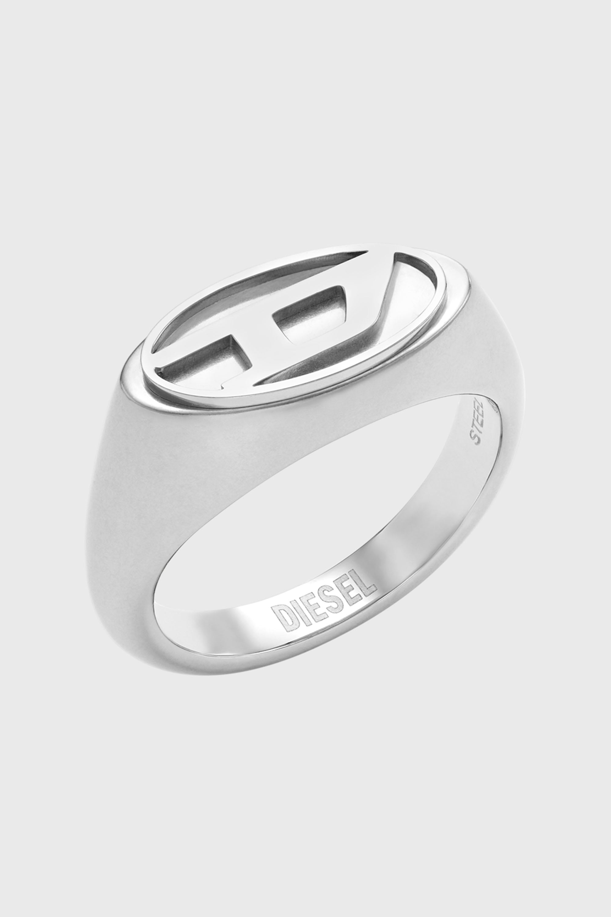 Diesel - DX1475, Unisex's Stainless steel signet ring in Silver - 1