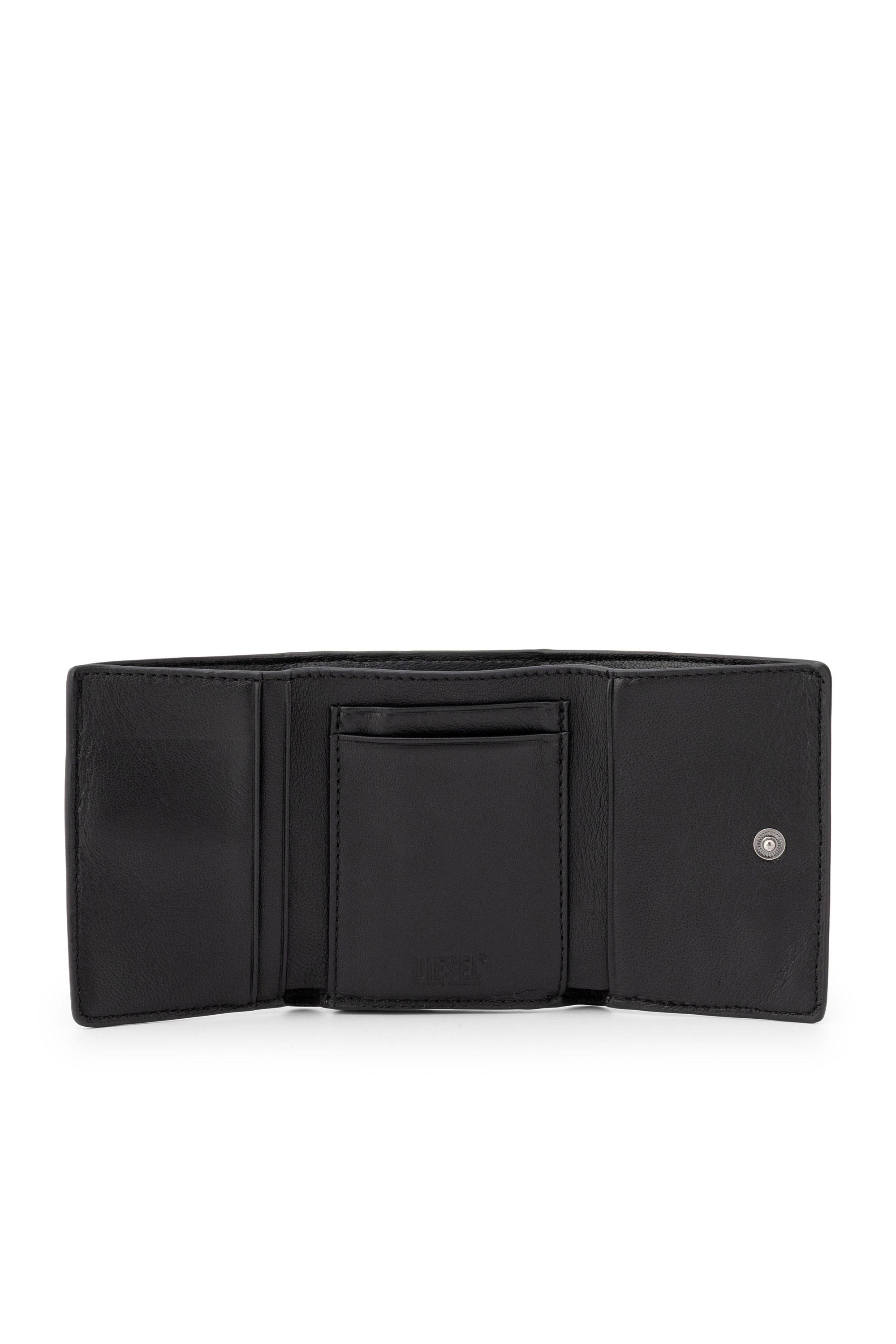 Diesel - BISCOTTO BI FOLD COIN S 3D, Man's Bi-fold wallet in semi gloss leather in null - 3