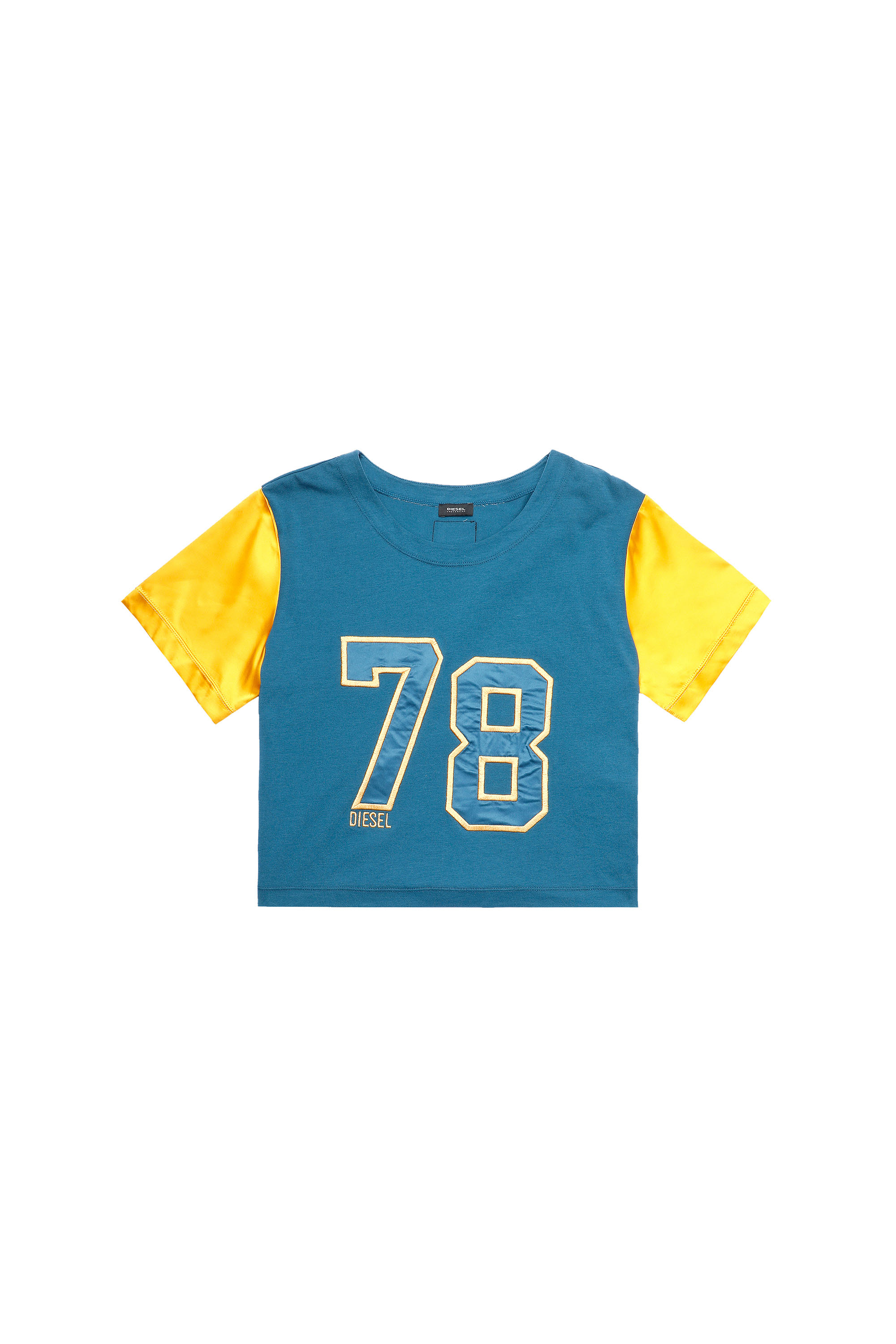 UFTEE-ROUNDIE-SAT, Blue/Yellow - T-Shirts