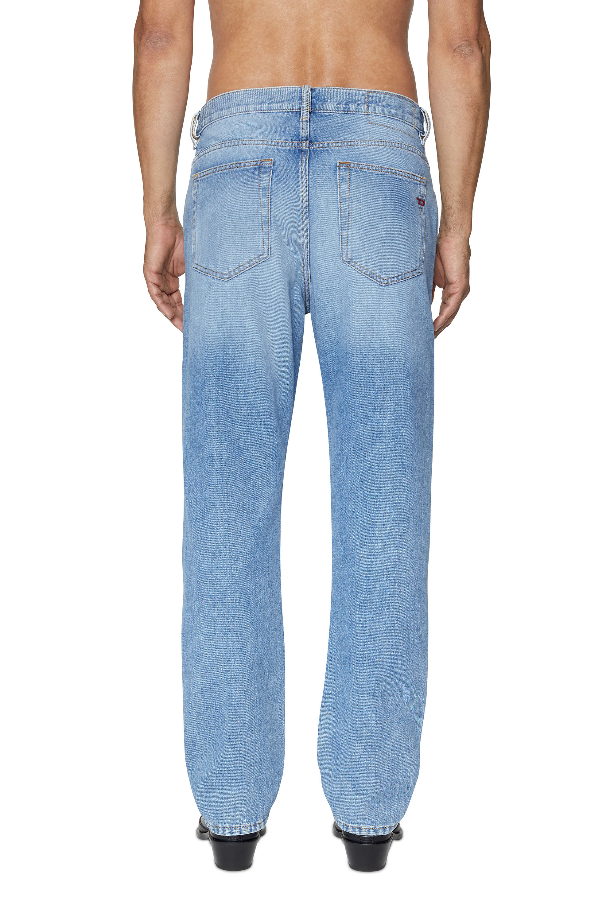 Diesel - 2020 D-Viker 09C15 Straight Jeans, Light Blue - Image 2