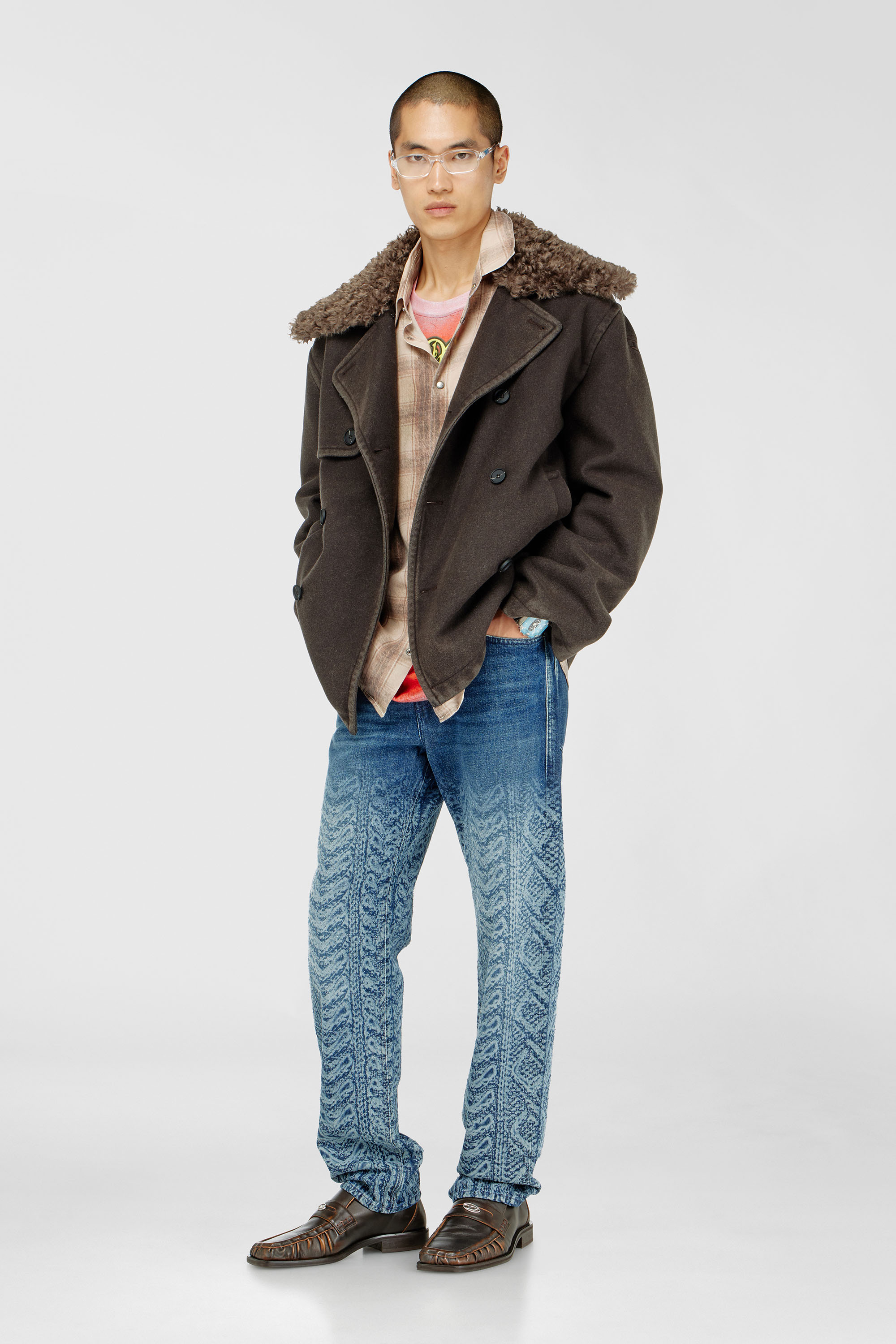 Diesel - Man's Regular Jeans 2024 D-Macs 007EV, Dark Blue - 2