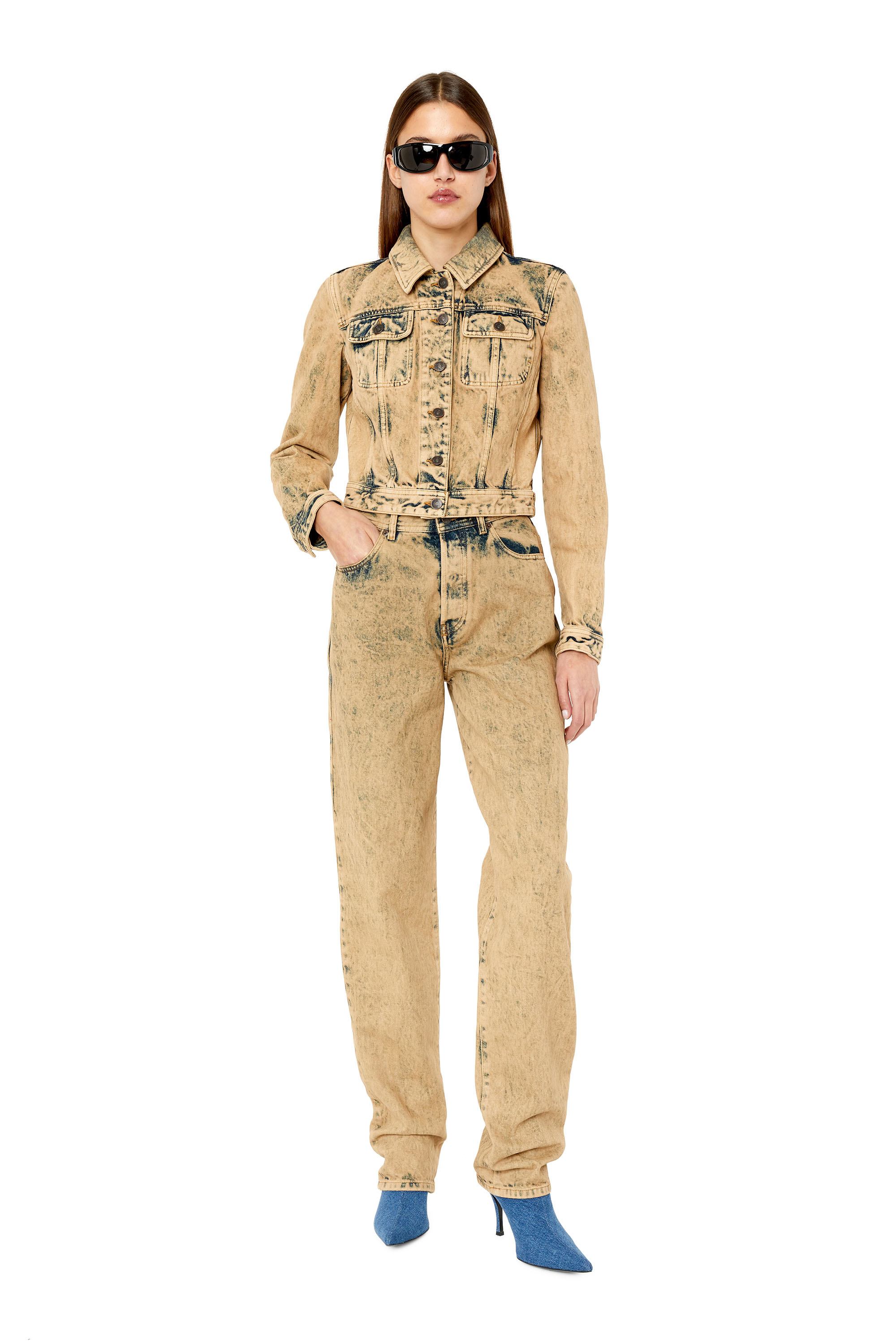 Diesel - 1956 D-Tulip 09F22 Straight Jeans, Light Brown - Image 4