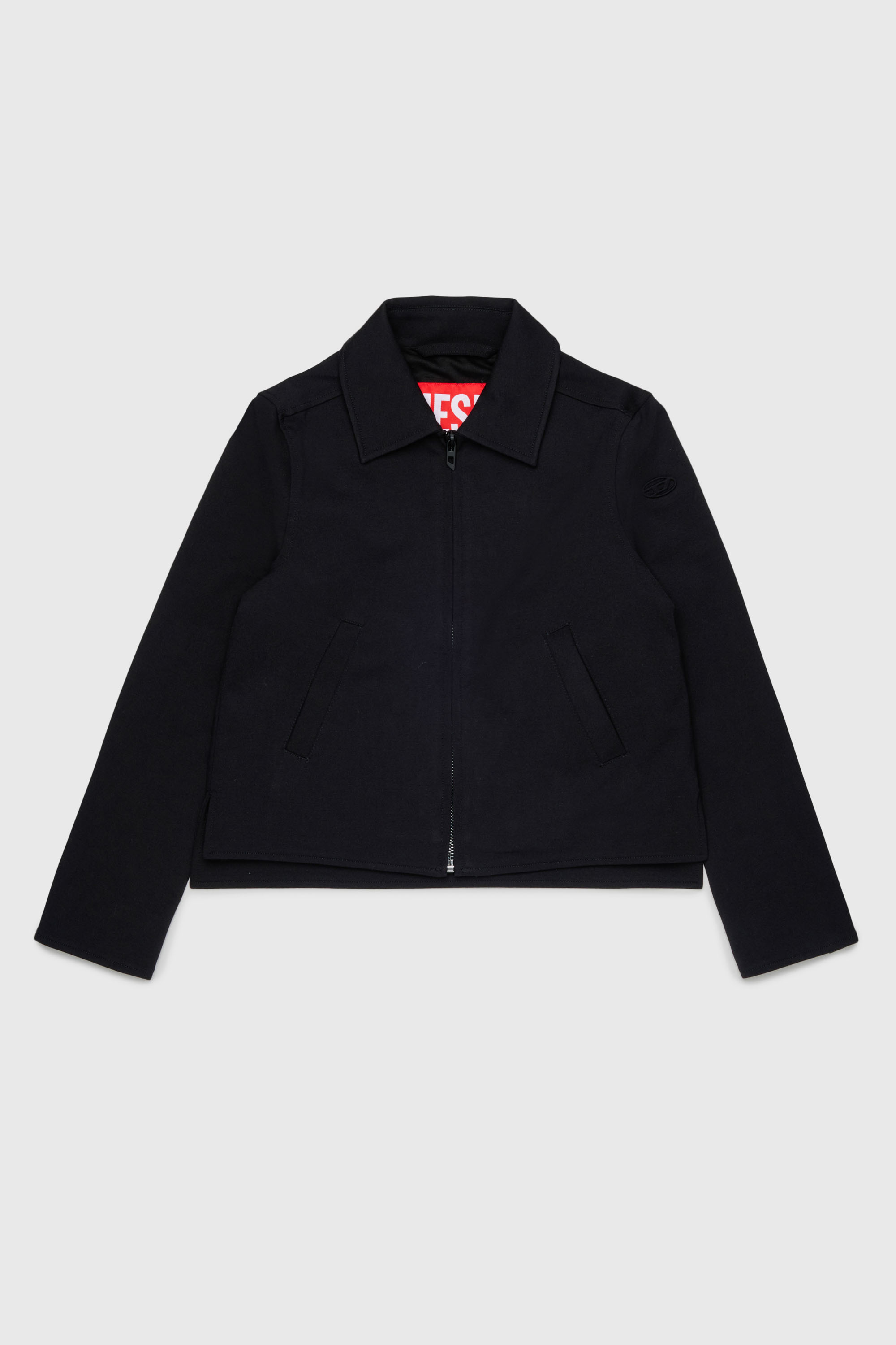 Diesel - JMILX, Woman's Tailored zip-up jacket in stretch fabric in Black - 1