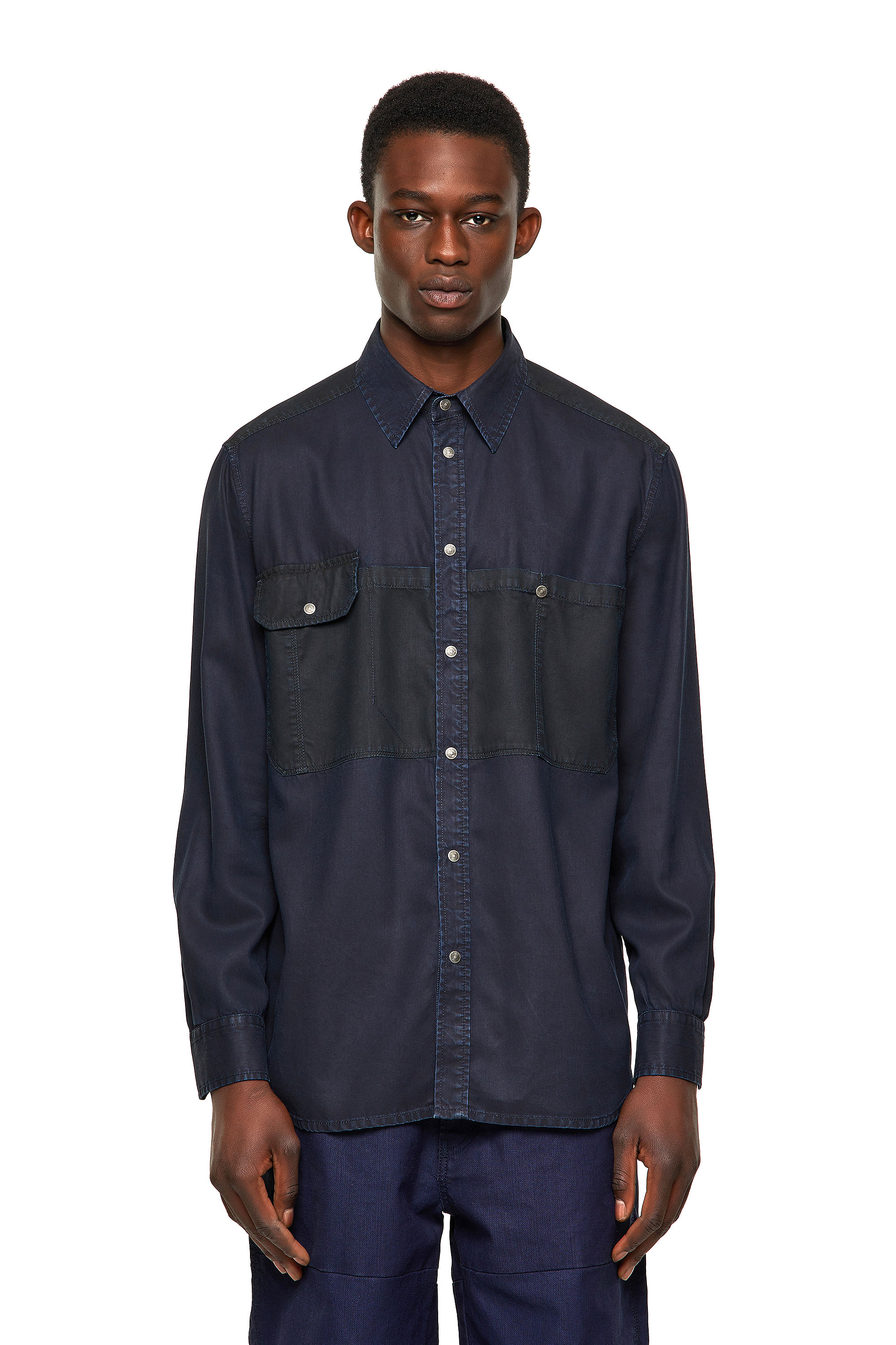 D-MILLY-SP1, Dark Blue - Denim Shirts