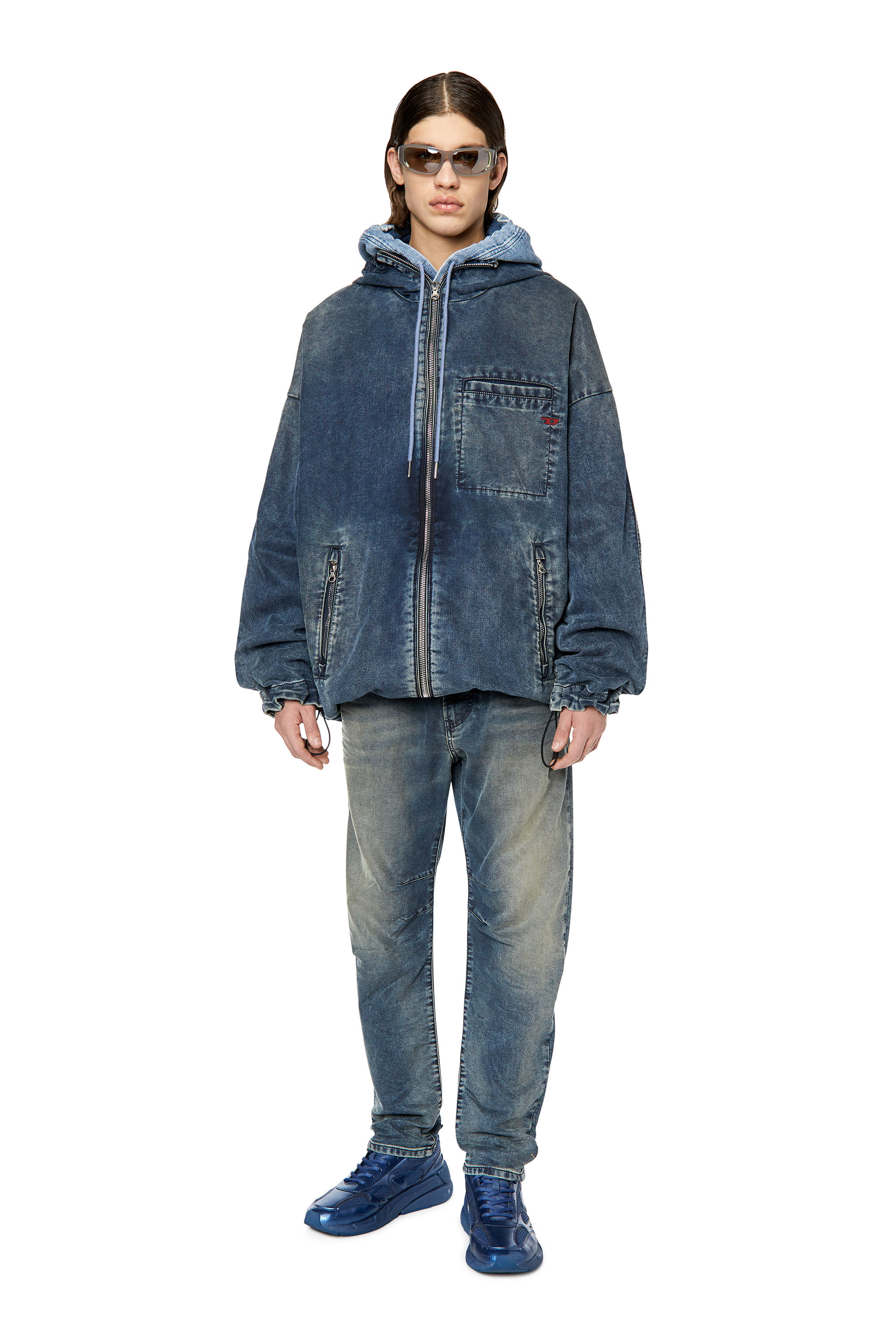 Diesel - D-Amage JoggJeans® 068DS Tapered, Dark Blue - Image 4