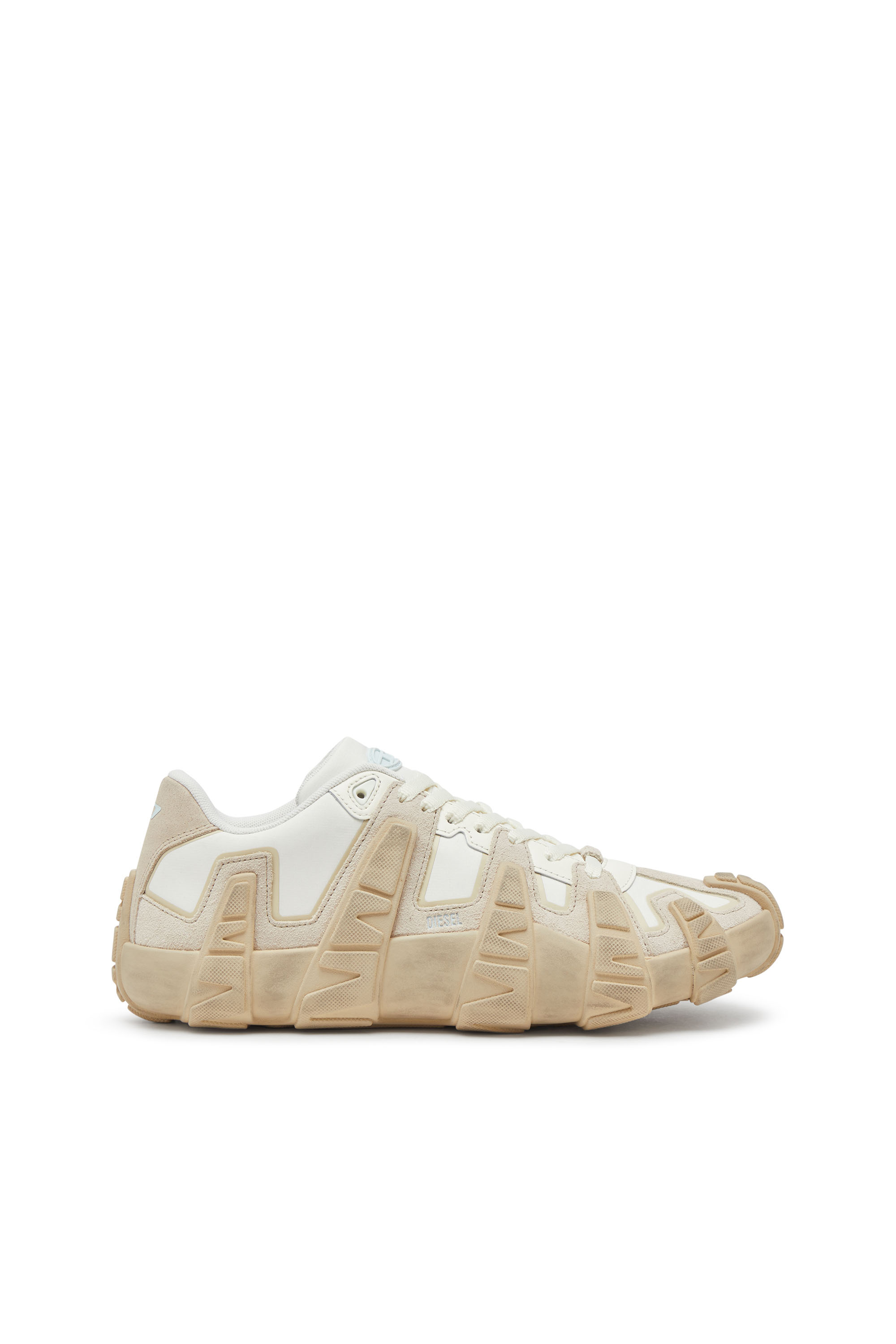 Diesel - S-D-GRIFFE LOW, Man's S-D-Griffe - Nylon sneakers in White/Beige - 1