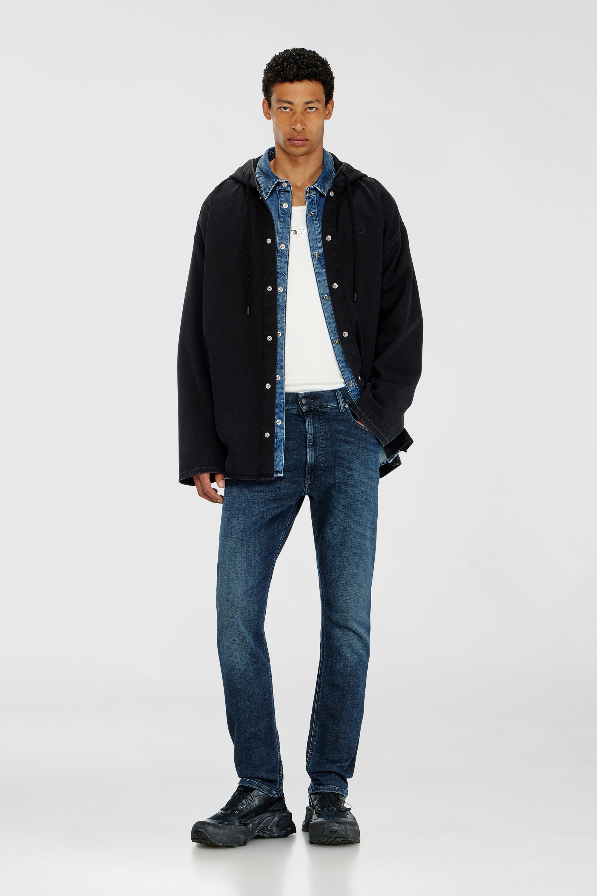 Diesel - Man's Regular 2032 D-Krooley-BW Joggjeans&reg; 09P94, Dark Blue - 1