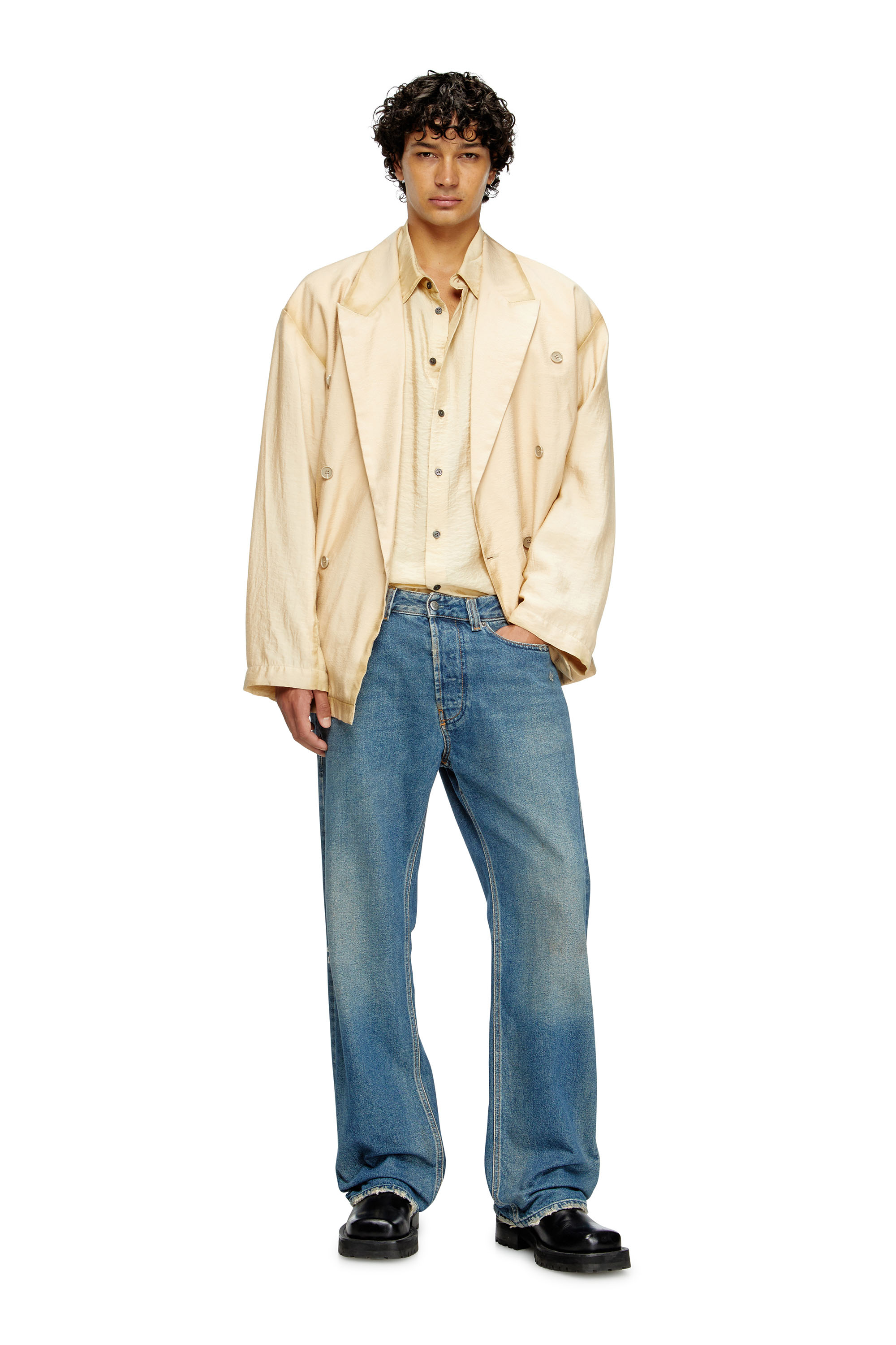 Diesel - Man's Relaxed Jeans 1980 D-Eeper 09J79, Medium blue - 2