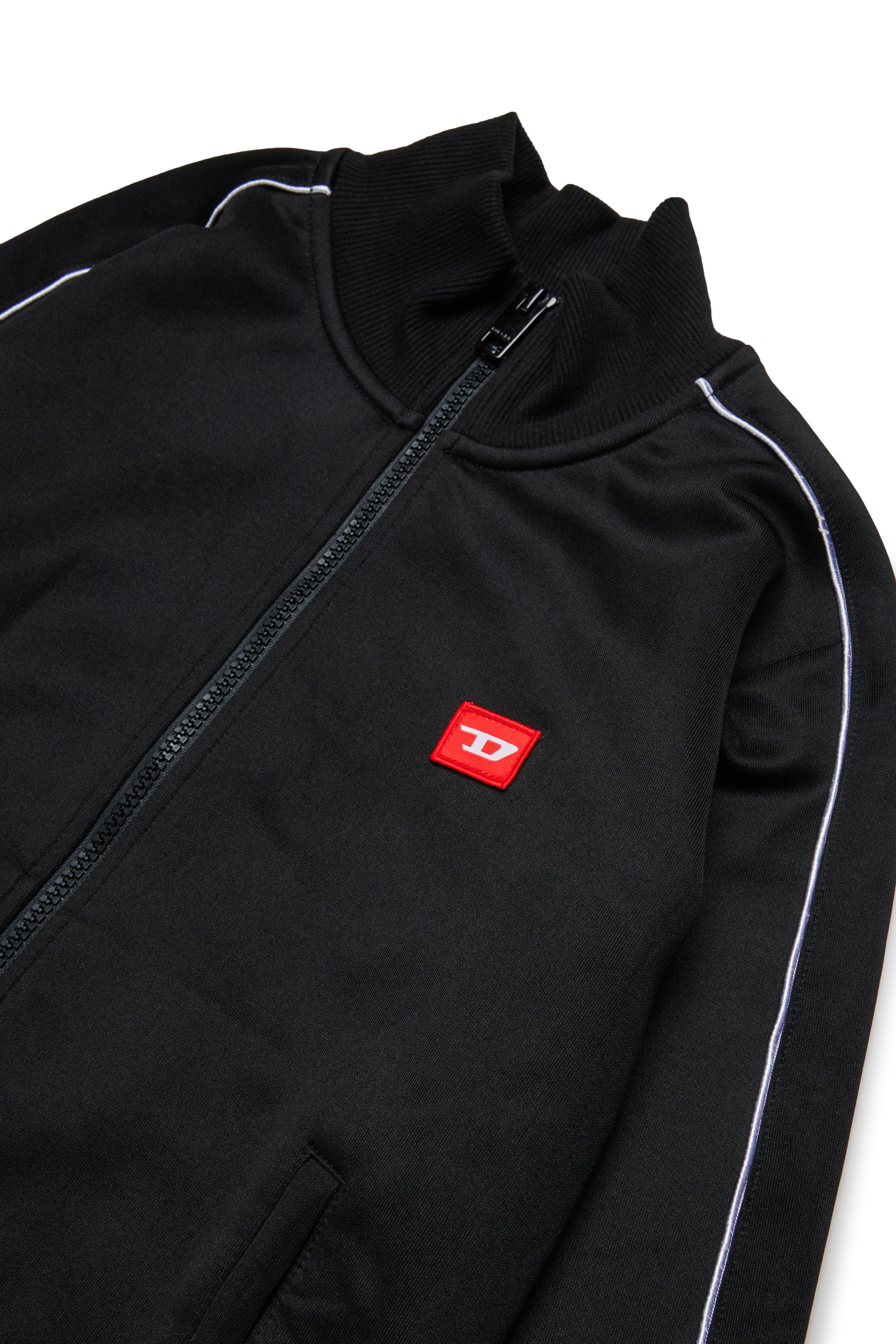 Diesel - SLOCKD, Man's Zip-up sweatshirt in Black - 3