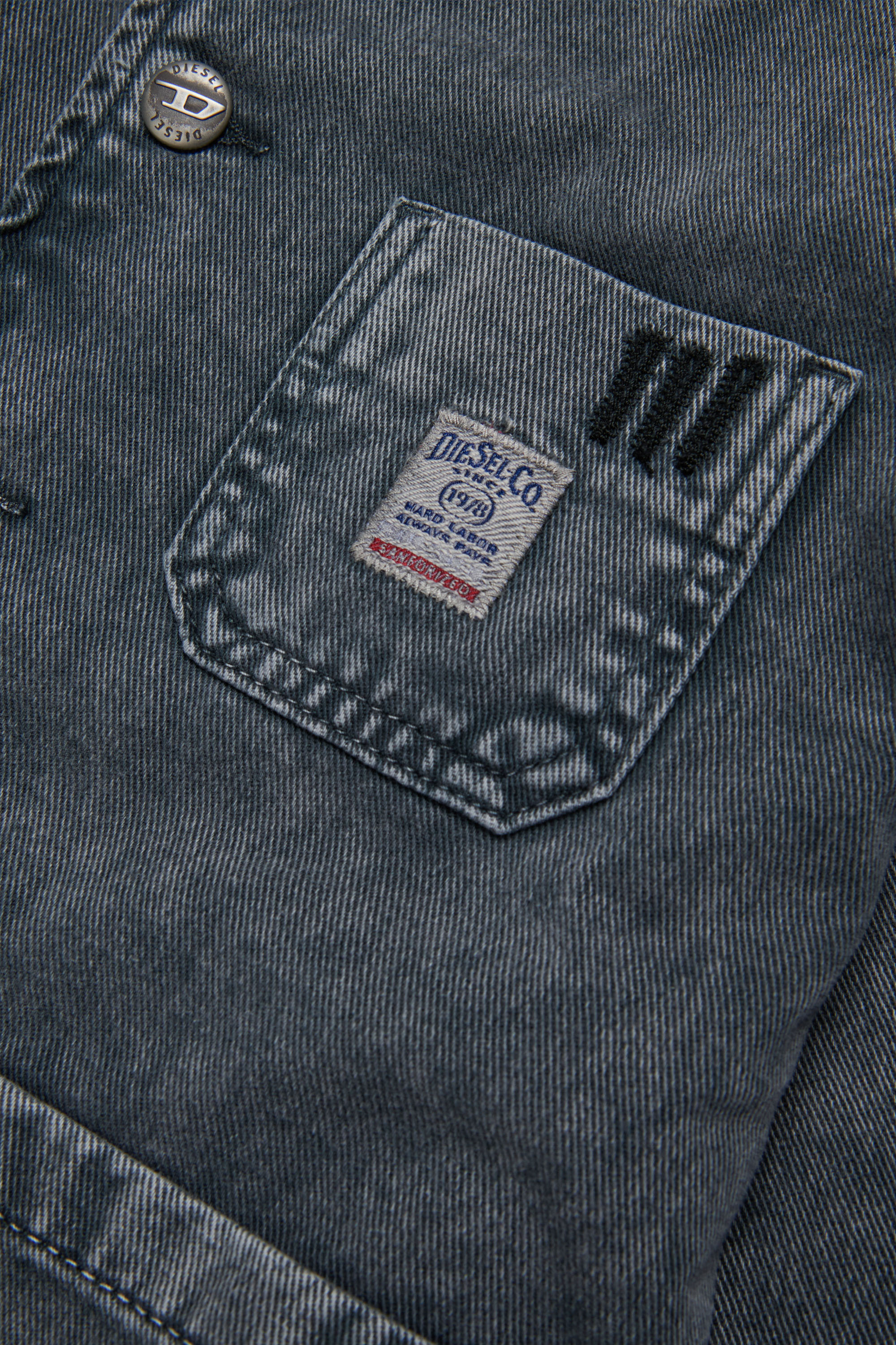 Diesel - JSTACK, Man's Workwear-style shirt jacket in Dark grey - 4