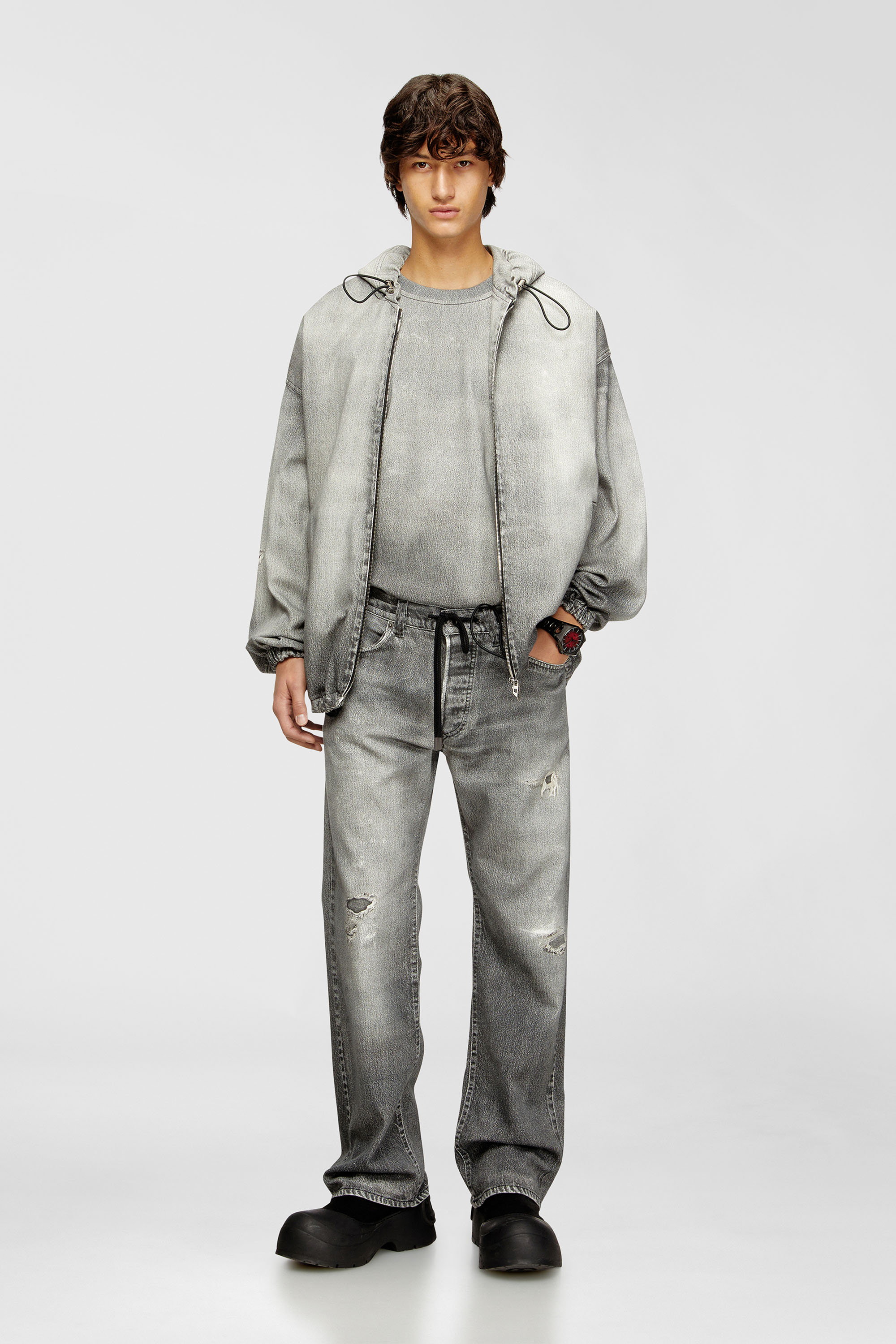 Diesel - Man's Relaxed 2080 D-Reel Joggjeans&reg; 068US, Grey - 2
