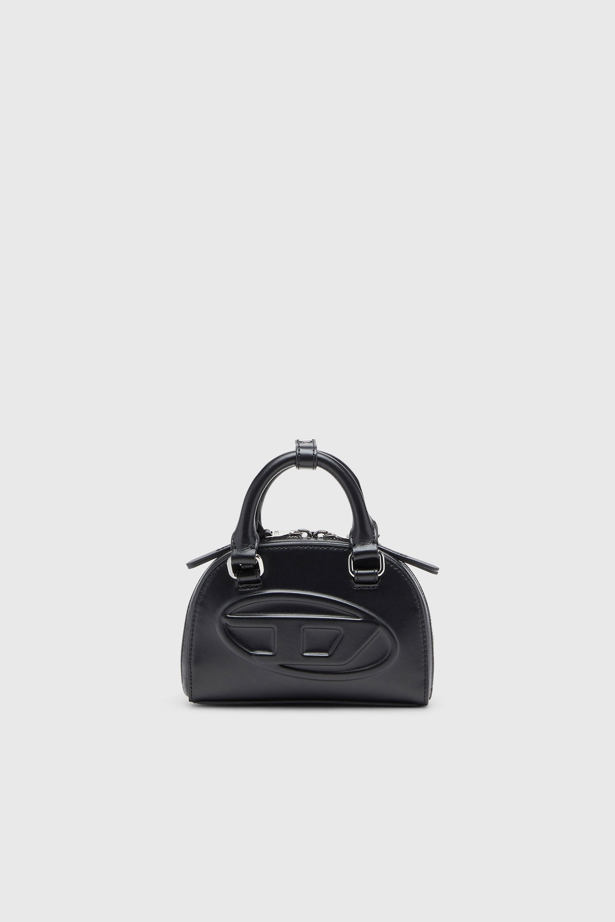 Diesel - 1DR DOME CROSSBODY XS, Woman's 1DR Dome-Slim bowling bag in nappa leather in Black - 2