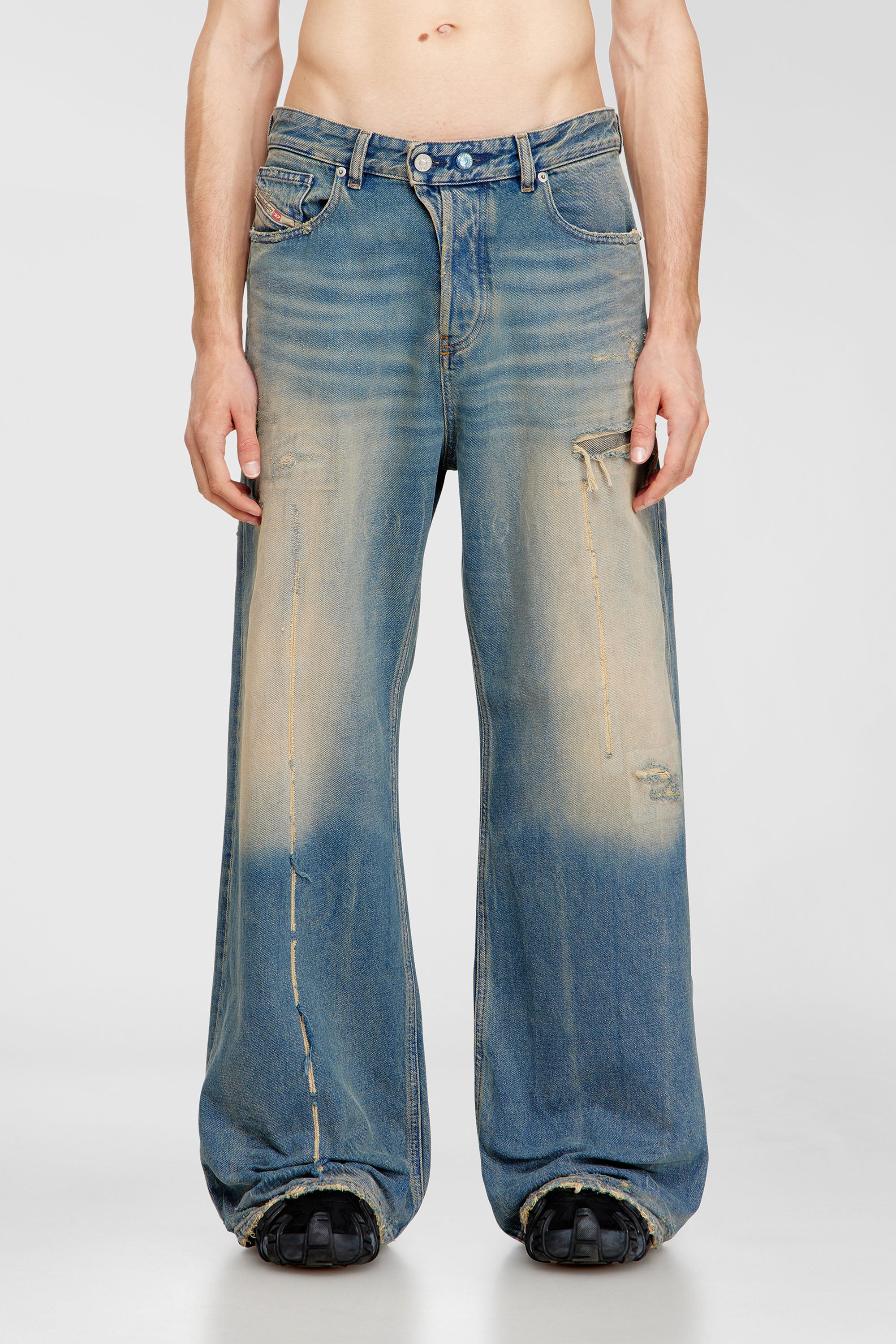 Diesel - Unisex's Relaxed Jeans 1996 D-Sire 09N29, Medium blue - 2