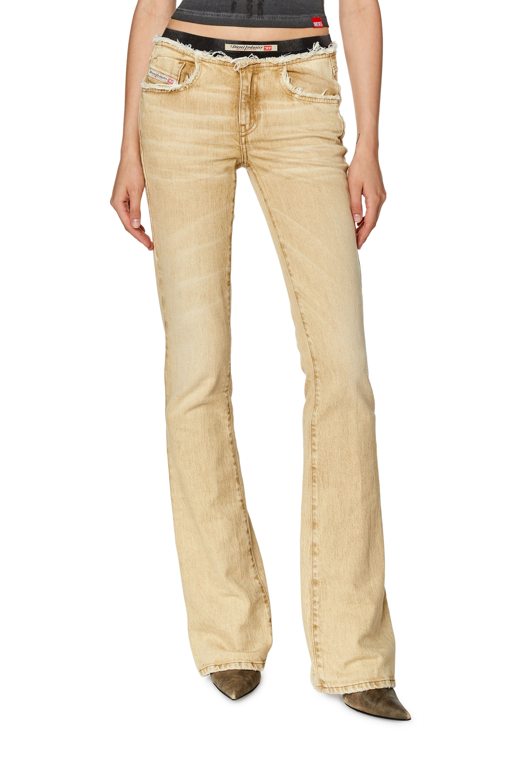 Diesel - Bootcut and Flare Jeans 1969 D-Ebbey 09G94, Light Brown - Image 1