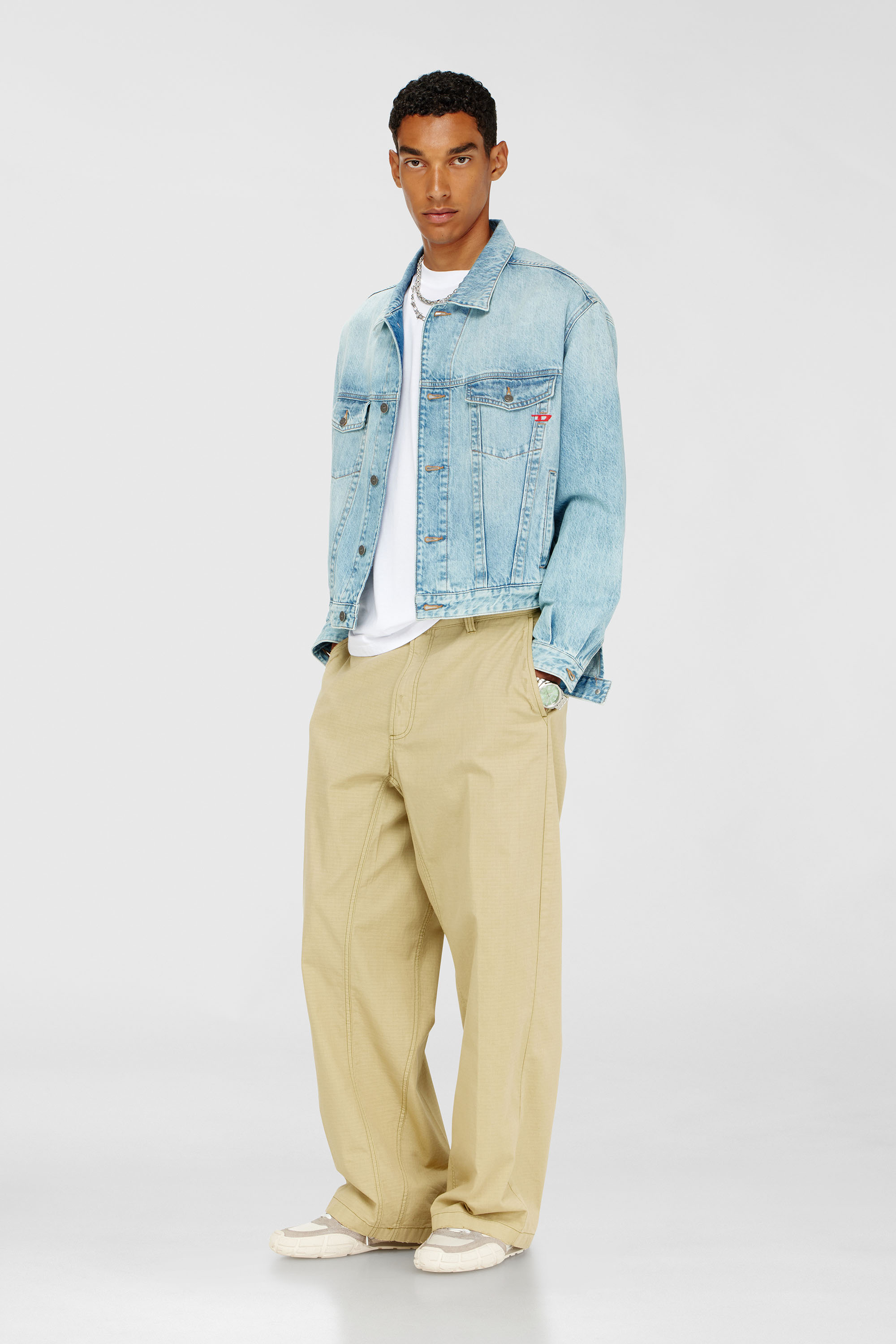 Cotton T-shirt with Diesel Biscotto print